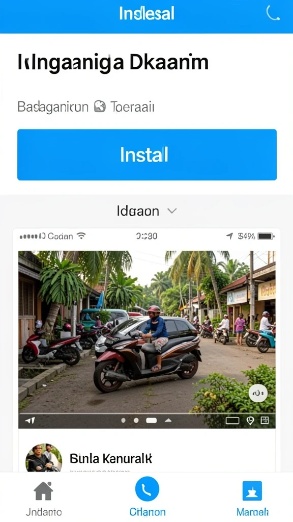 Tampilan menu awal yang menarik dan user-friendly.
