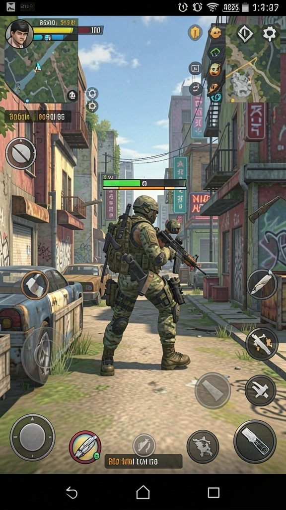 Tangkapan layar menampilkan aksi seru dalam game.