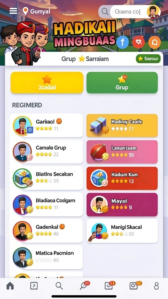 Berbagai tantangan menarik untuk setiap level permainan.
