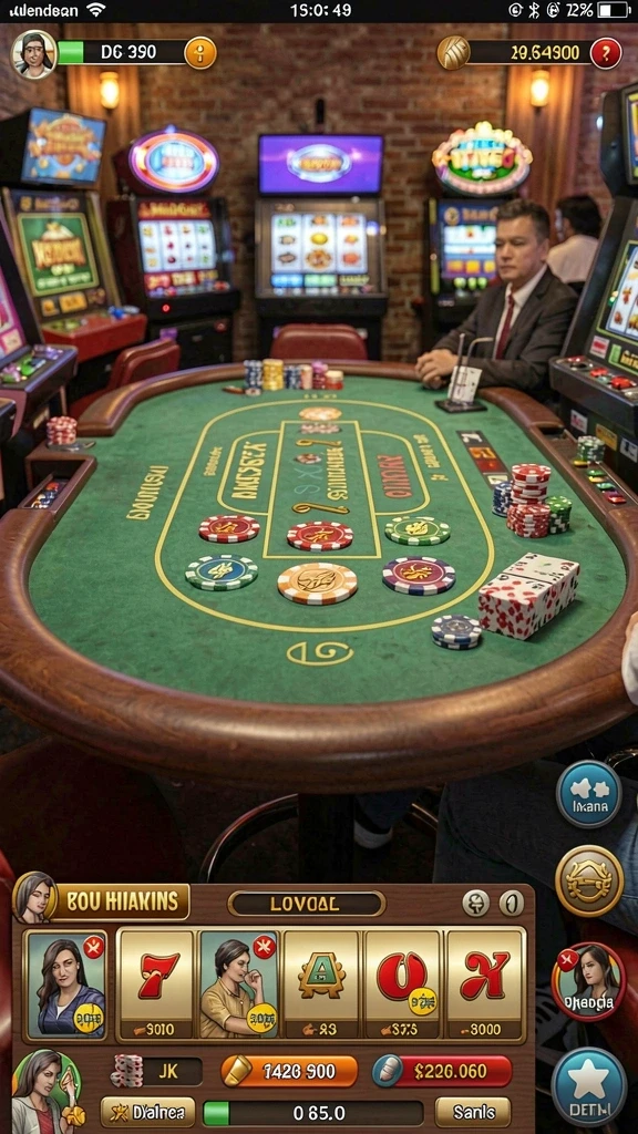 Tangkapan layar dari level sulit di DAM88.