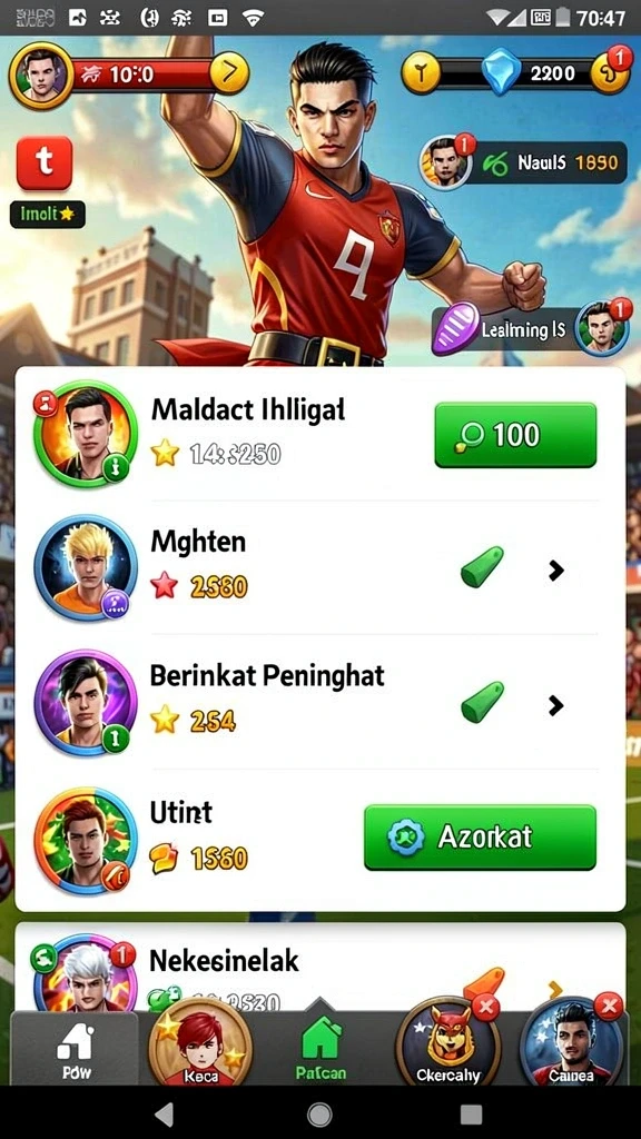 Screenshot memperlihatkan aksi serangan antara dua kerajaan.