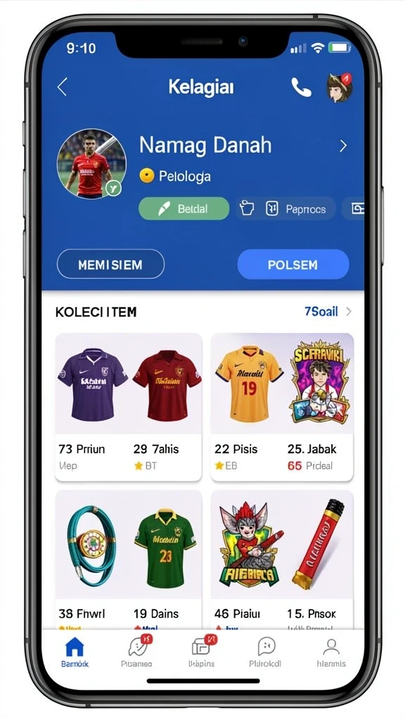Fitur komunitas yang memungkinkan interaksi antar pemain.