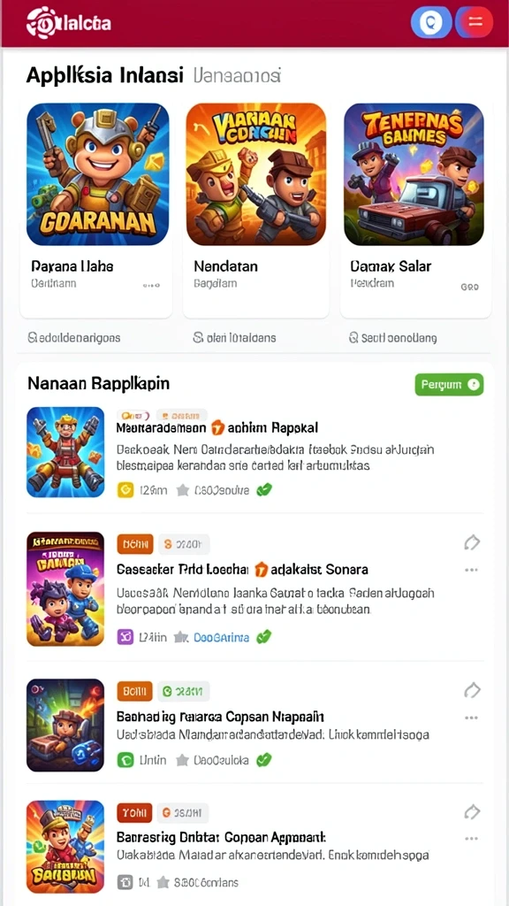 Berbagai pilihan permainan menarik untuk dipilih.