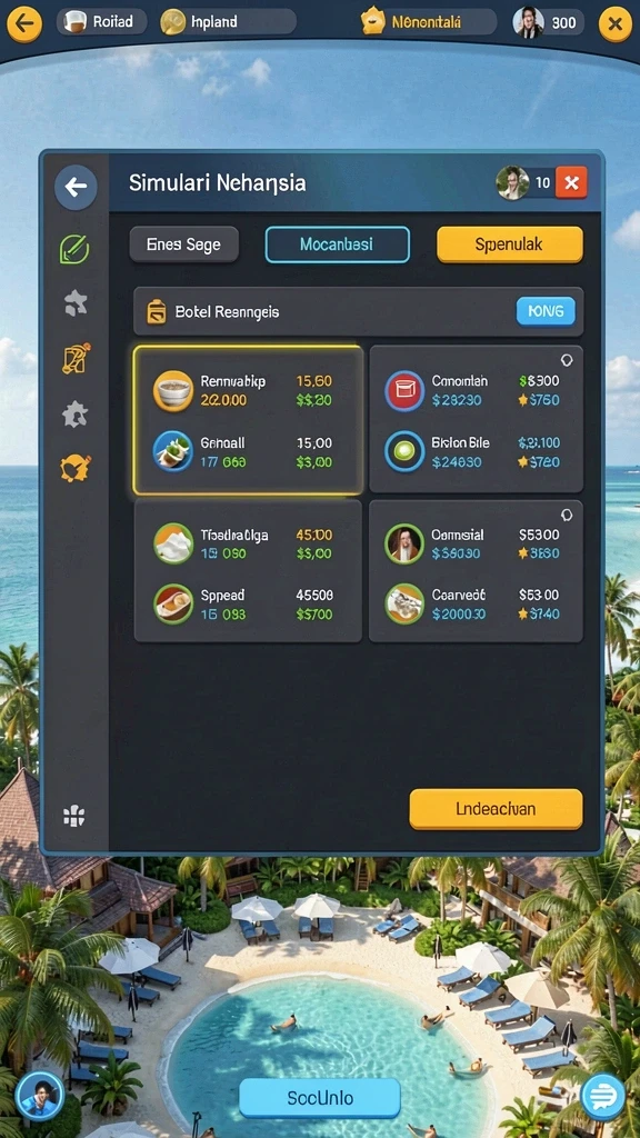 Screenshot MENARA4D yang menampilkan karakter utama dalam aksi.