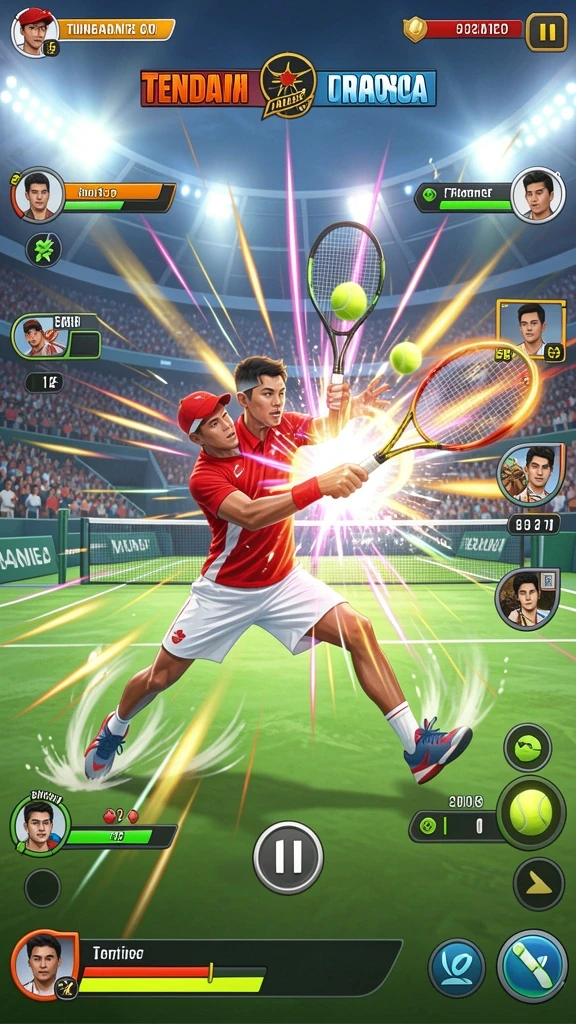 Tangkapan layar memperlihatkan fitur sosial dalam game.