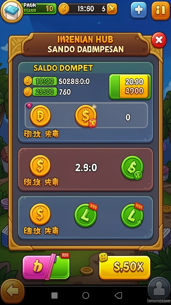 Tampilan karakter yang dapat diupgrade dalam OLLO4D.