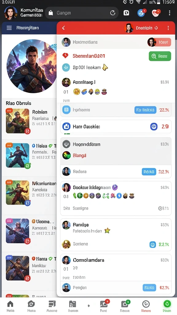 Tangkapan layar menampilkan gameplay seru dari PP123.
