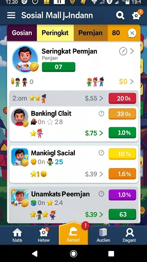 Screenshot menunjukkan tampilan antarmuka yang menawan.