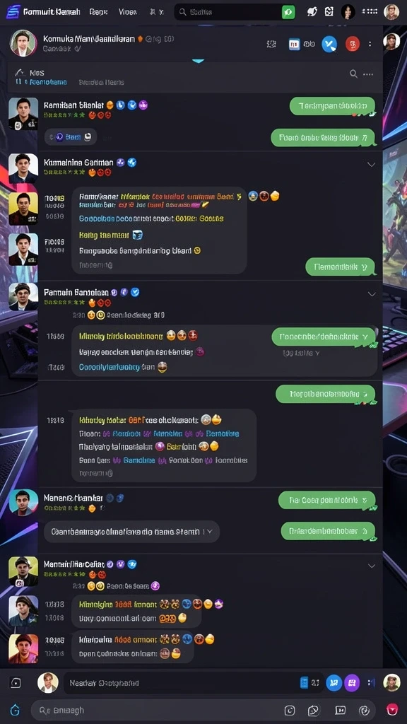 Pengguna sedang menikmati permainan yang menegangkan.